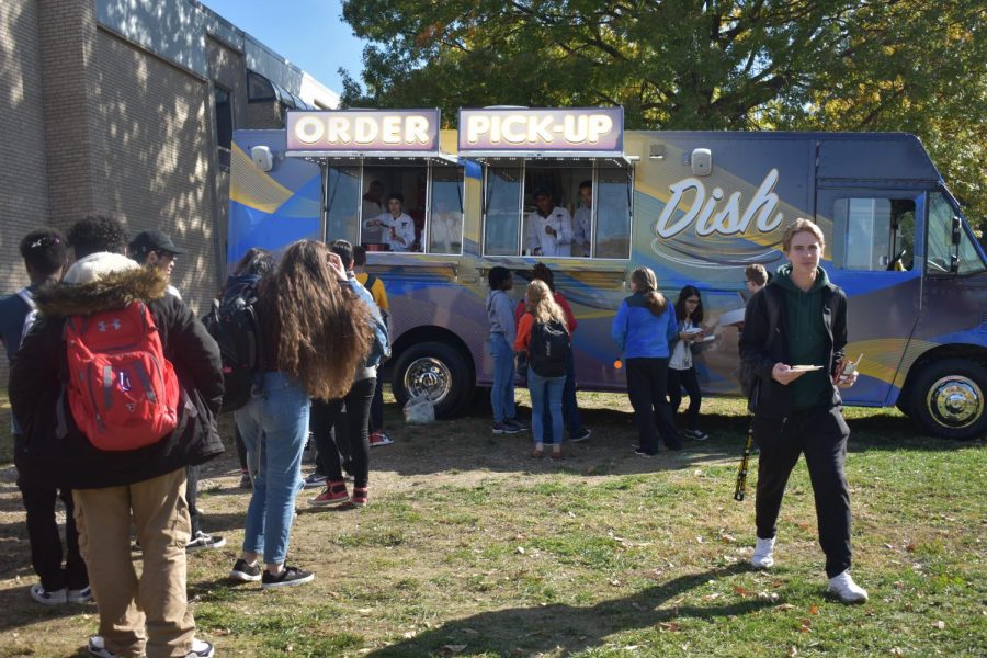 Food truck dishes out lunchtime fare